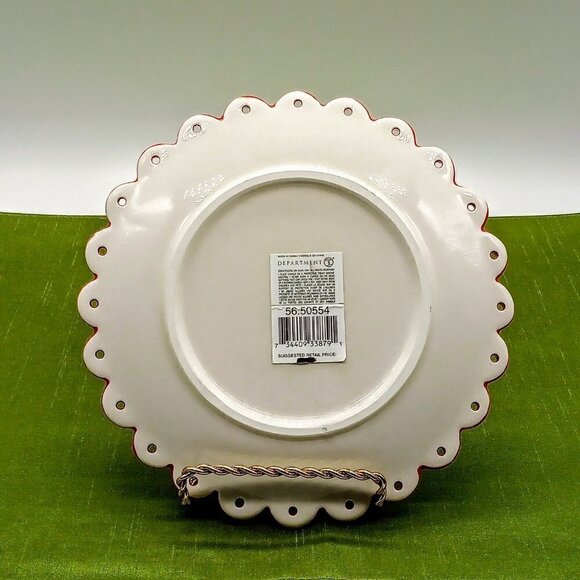 Set of 3 Department 56 Ceramic Holiday Plates